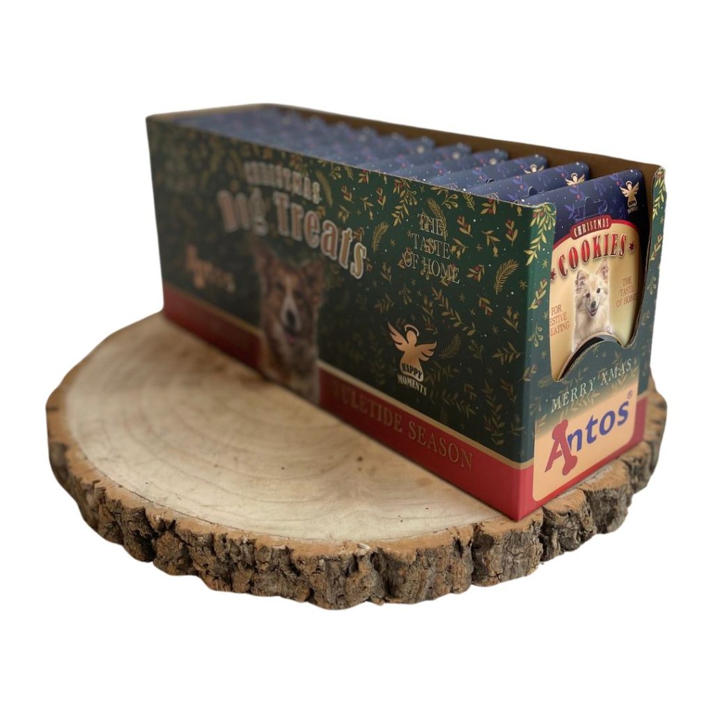 RRP £4.50 Antos Christmas Dog Treats - Chicken & Duck Cookie Pack - Natural Ingredients