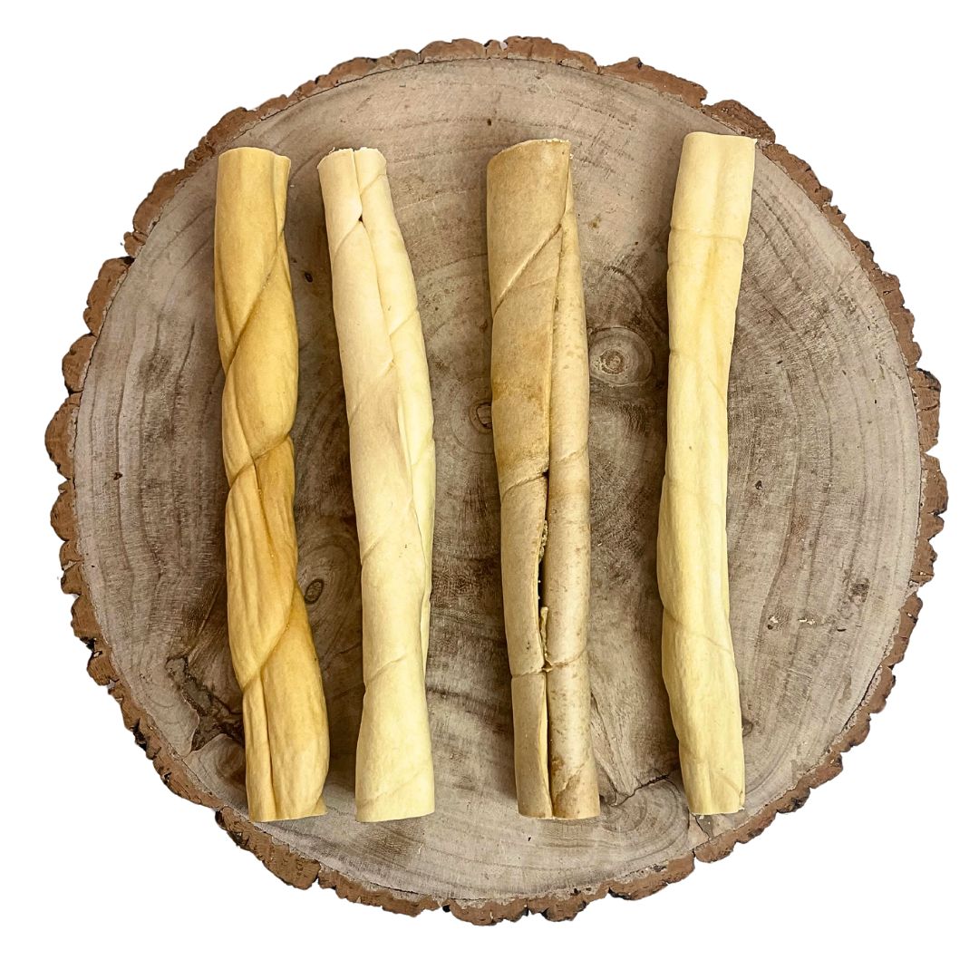 Paddock Farm Beef Skin Roll 30cm - Long Lasting Natural Dog Treat