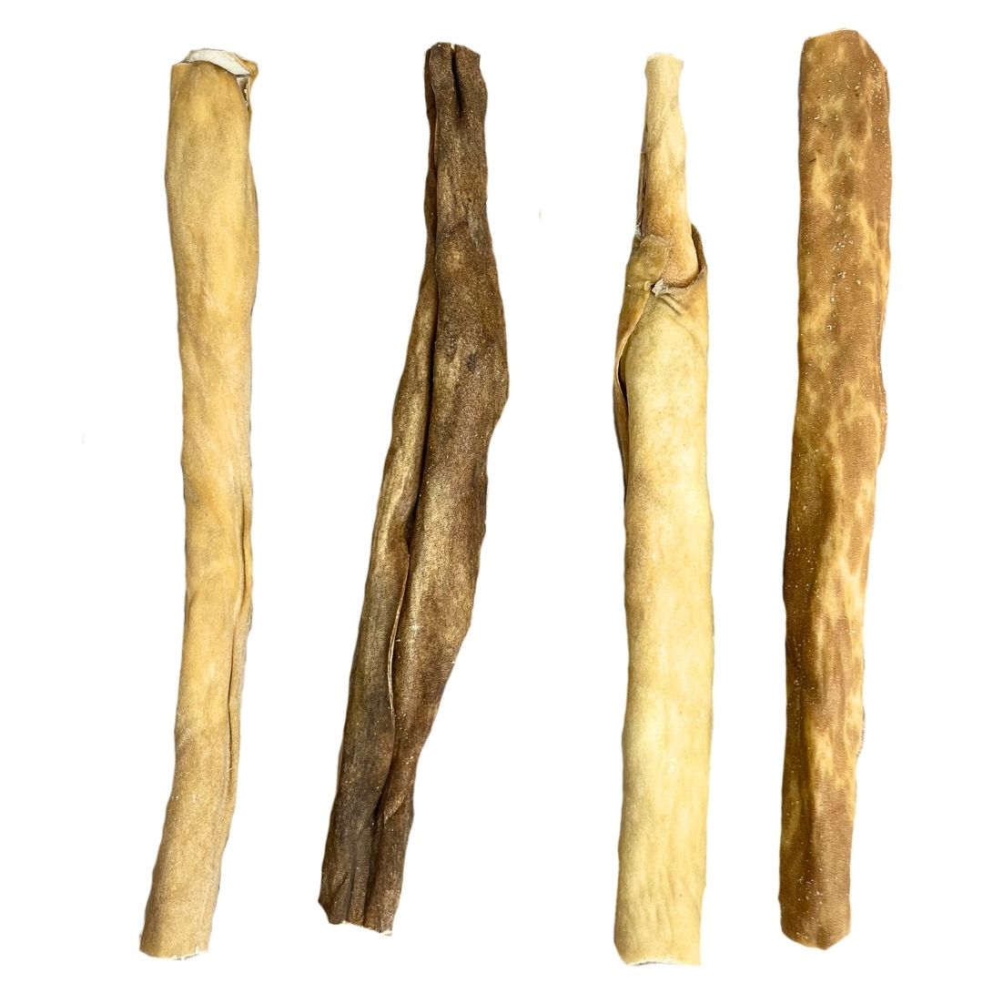 Paddock Farm Goat Skin Roll 30cm - Natural Dog Treat