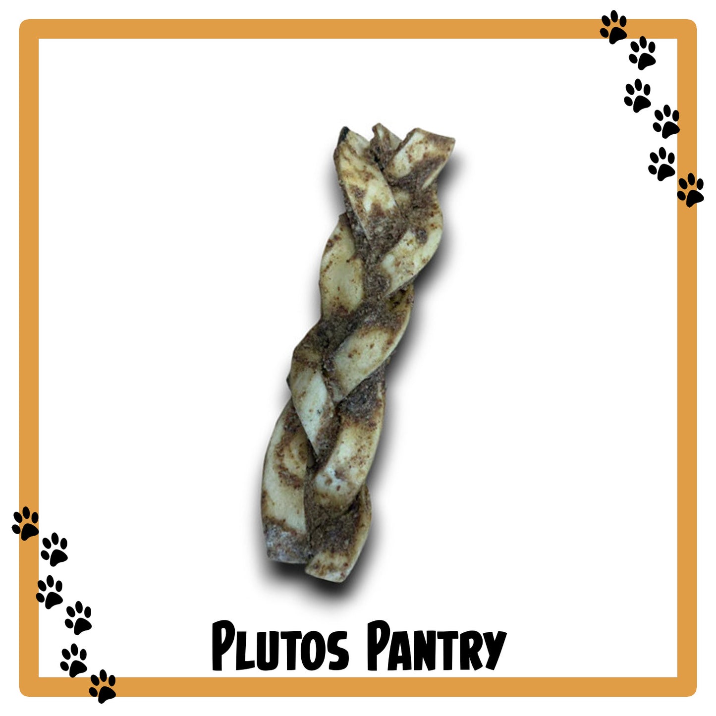 Anco Naturals Beef Skin & Peanut Butter Braid