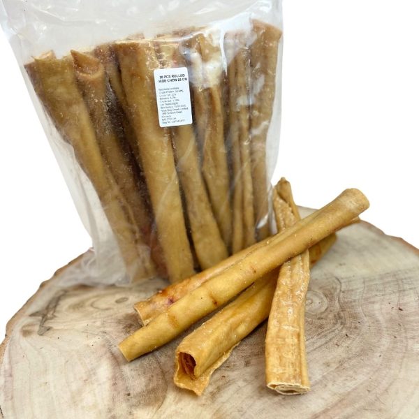 Paddock Farm by Nova Dog Chews Pork Skin Roll 23cm - Natural Dog Treat