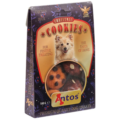 Antos Christmas Dog Treats - Chicken & Duck Cookie Pack - Natural Ingredients