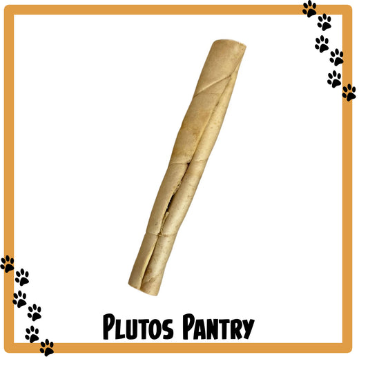 Paddock Farm Beef Skin Roll 30cm - Long Lasting Natural Dog Treat