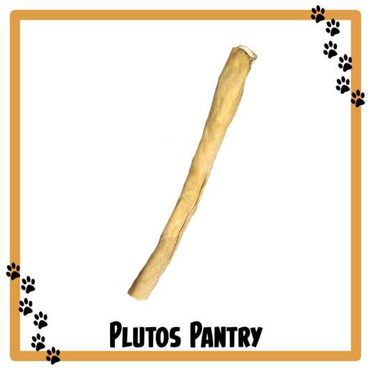 Paddock Farm Goat Skin Roll 30cm - Natural Dog Treat