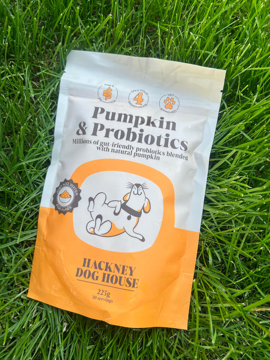 Hackney Dog House Pumpkin & Probiotics 225g - Digestive & Gut Support