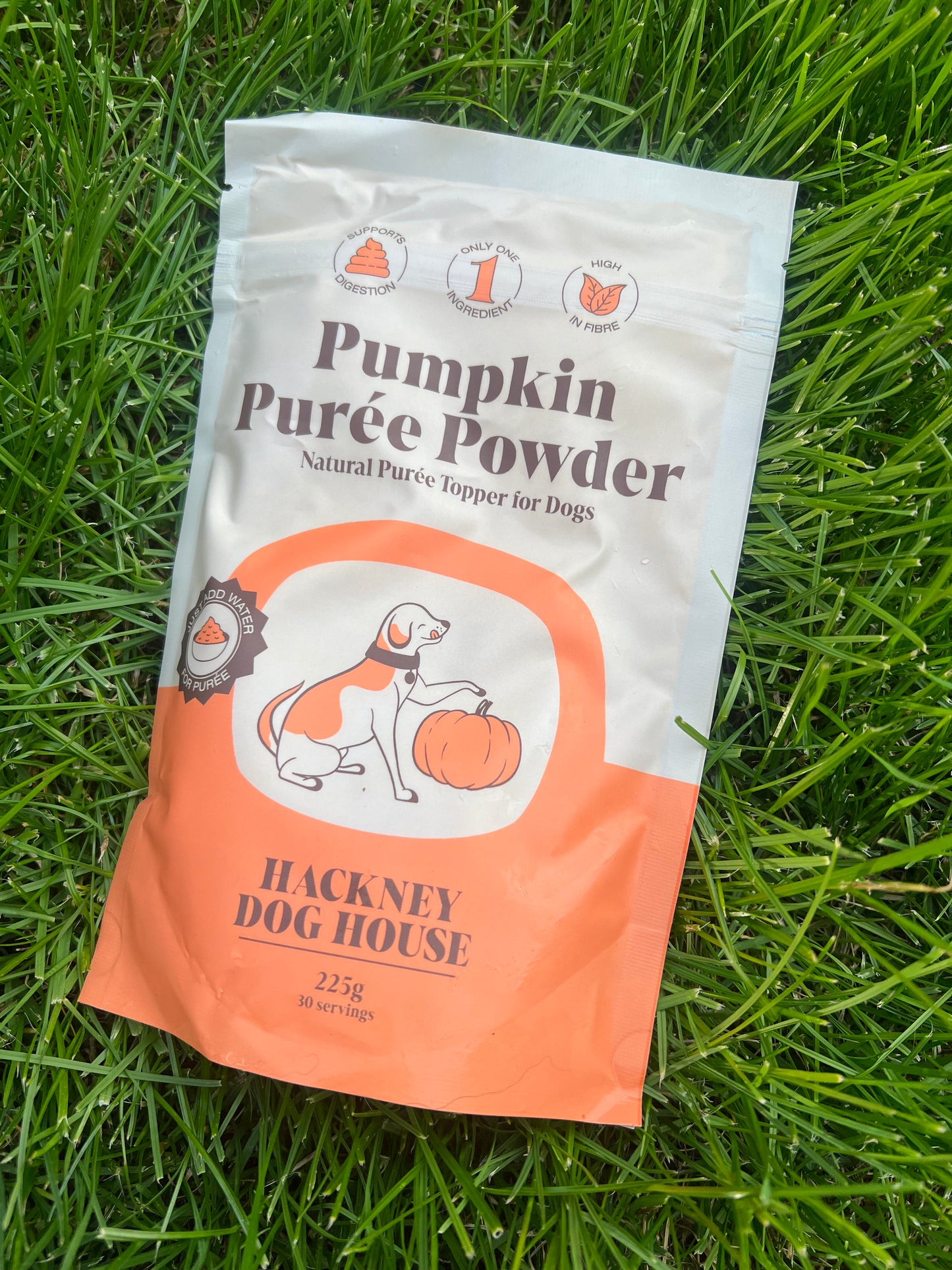 Hackney Dog House Pumpkin Puree Powder 225g - Natural Prebiotic Support