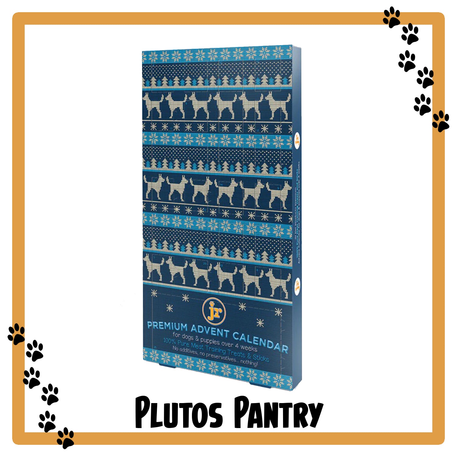 RRP £15 JR Pet Products - Ostrich Dog Treat Christmas Advent Calendar