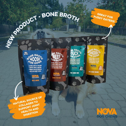 Nova Bone Broth For Dogs 230ml - 4  Flavours