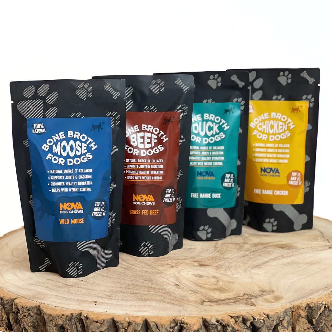 Nova Bone Broth For Dogs 230ml - 4  Flavours