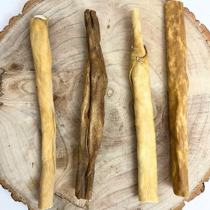 Paddock Farm Goat Skin Roll 30cm - Natural Dog Treat