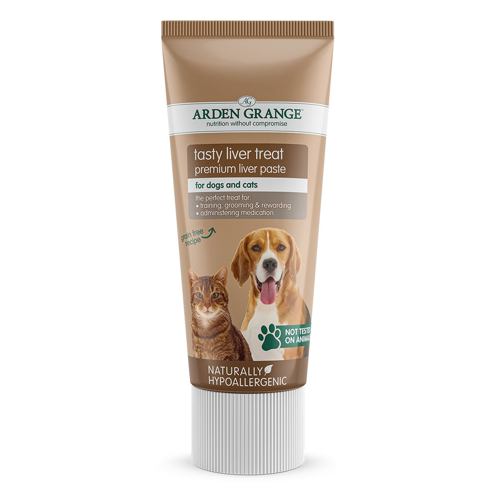 Arden Grange Paste 75g - Liver, Turkey & Salmon - High Value for Walks, Training & Enrichment - For Cat & Dogs