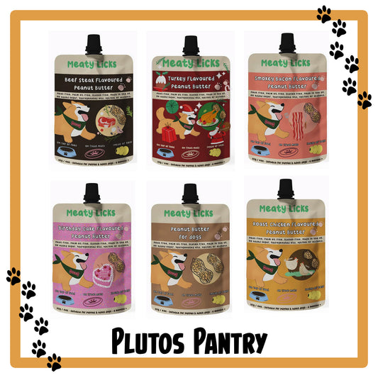 Meaty Licks Flavoured Dog Peanut Butter 113g - 6 Flavours