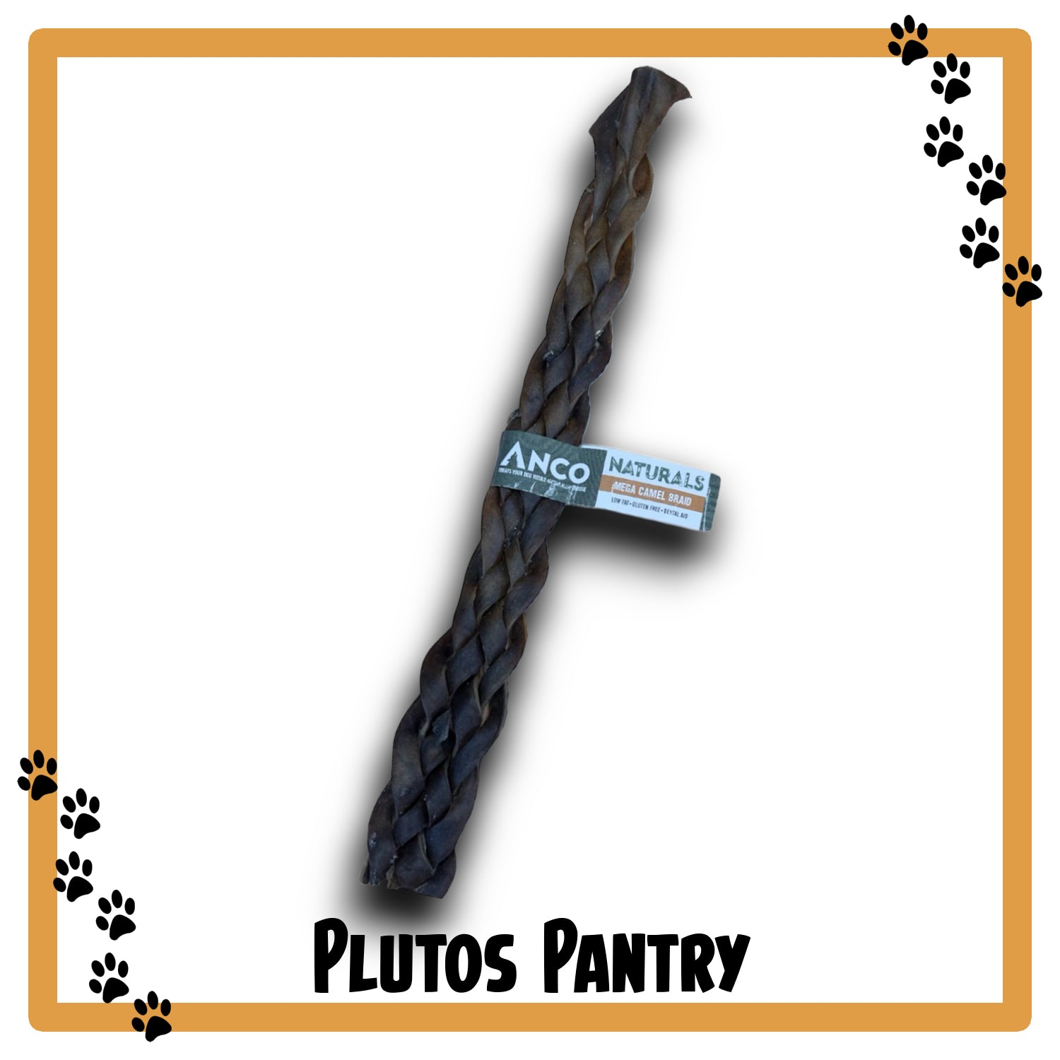 Anco Naturals Mega Camel Braid 50 cm - Long Lasting Natural Dog Chew