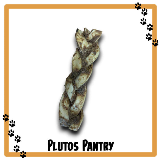 Anco Naturals Beef Skin & Peanut Butter Braid