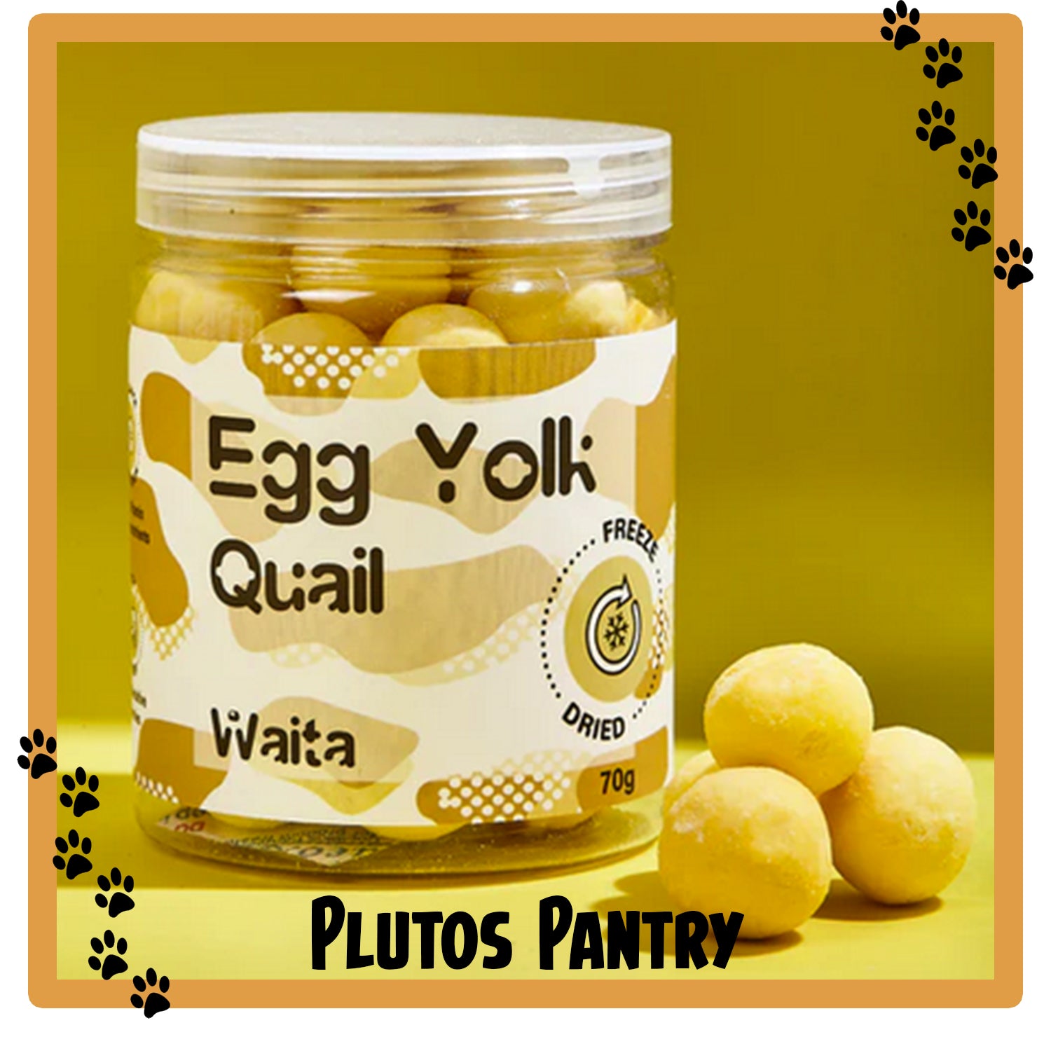 Waita Freeze Dried Quail Egg Yolk 70g