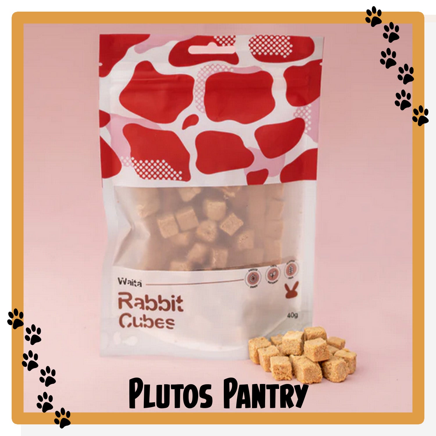 Waita Freeze-Dried Rabbit Cubes 40g