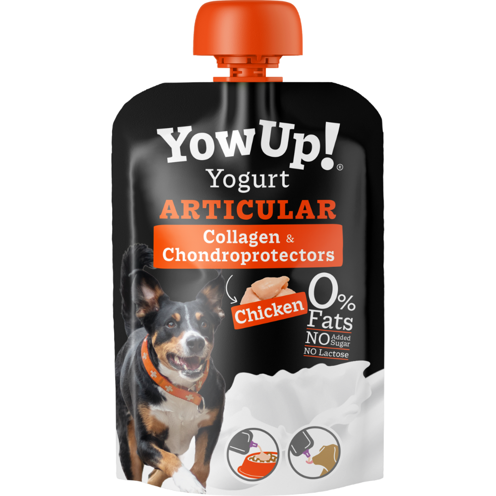 YowUp! Yoghurt for Dogs - Prebiotics, Collagen, Omega 3 & 6 - Supplument & Enrichment Treat with Prebiotic Fiber, Collagen, and Omega 3