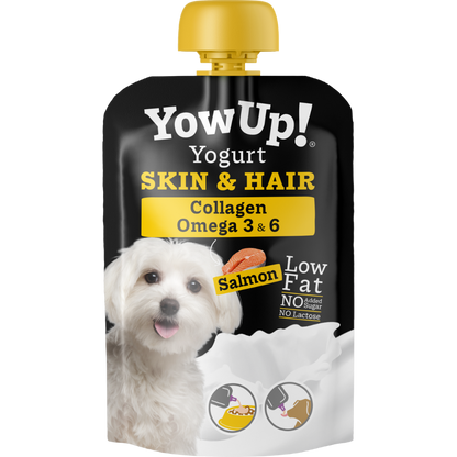 YowUp! Yoghurt for Dogs - Prebiotics, Collagen, Omega 3 & 6 - Supplument & Enrichment Treat with Prebiotic Fiber, Collagen, and Omega 3